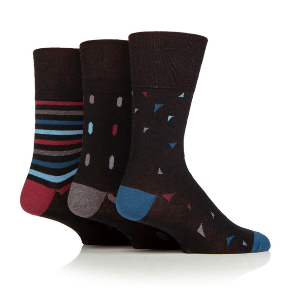 3 Paar Herren-Baumwollsocken - New World Geo