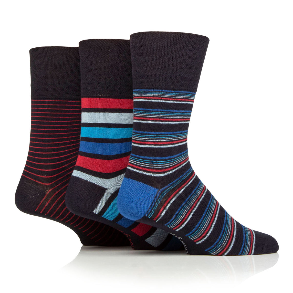 3 Paar Herren-Baumwollsocken – Modernisiertes Argyle