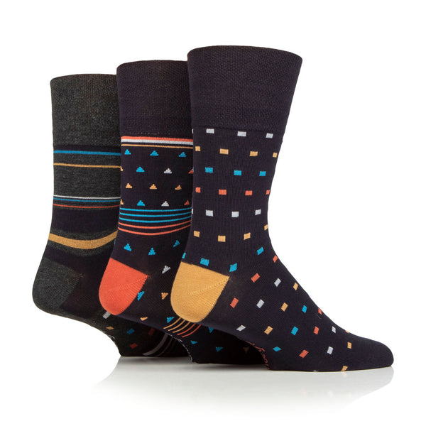 3 Paar Herren-Baumwollsocken – Modernisiertes Argyle