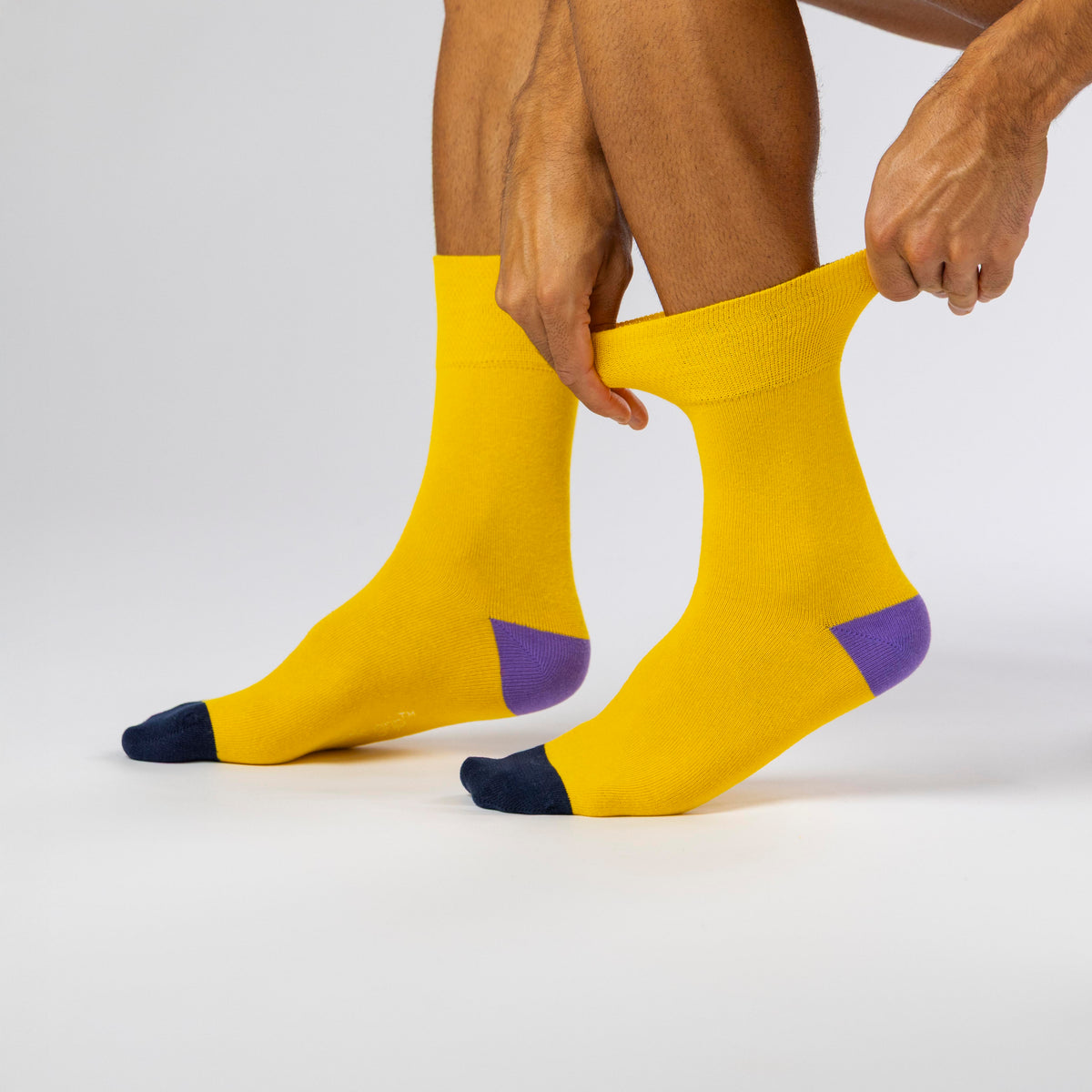 3 Paar Herrensocken aus Baumwolle mit Farbverlauf – leuchtend