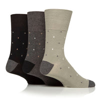 3 Pairs Men's Cotton Socks - Kaleidoscopic Micro