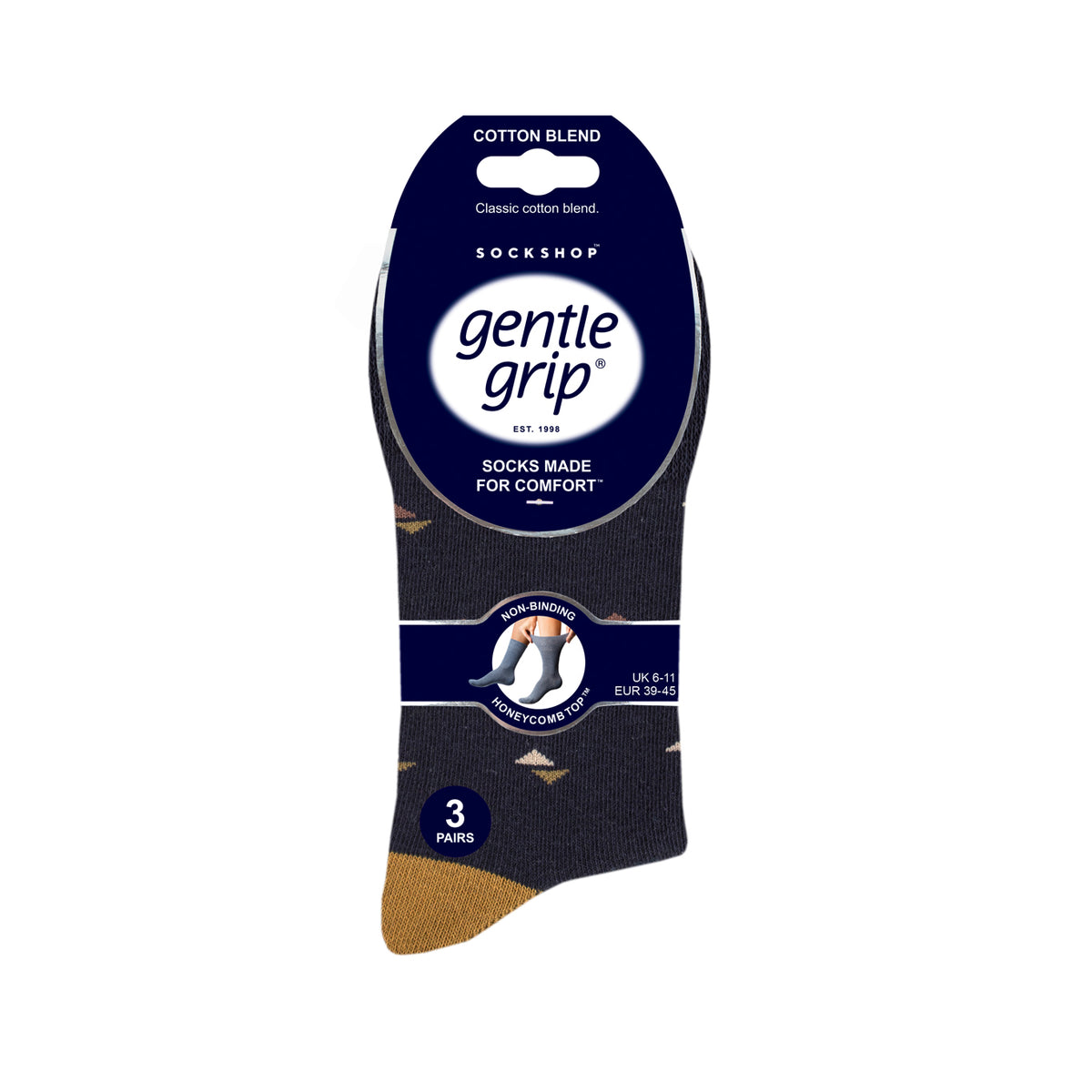 3 Pairs Men's Cotton Socks - Settlement