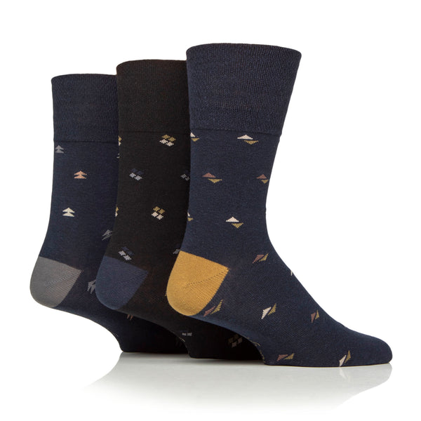 3 Paar Herren-Baumwollsocken – Modernisiertes Argyle