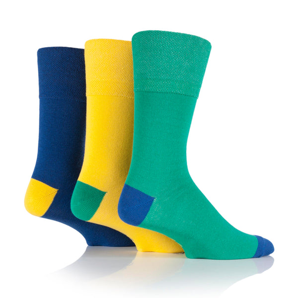 3 Paar Herrensocken aus Baumwolle in Colourburst-Optik - Freizeit