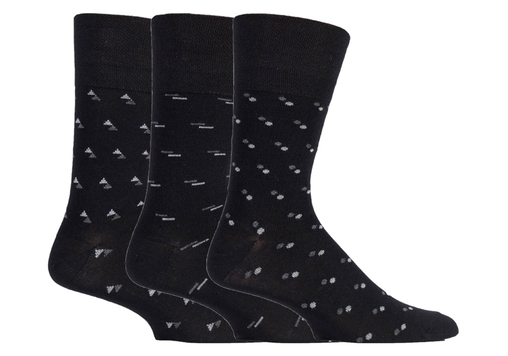 3 Paar Herren-Baumwollsocken – Modernisiertes Argyle