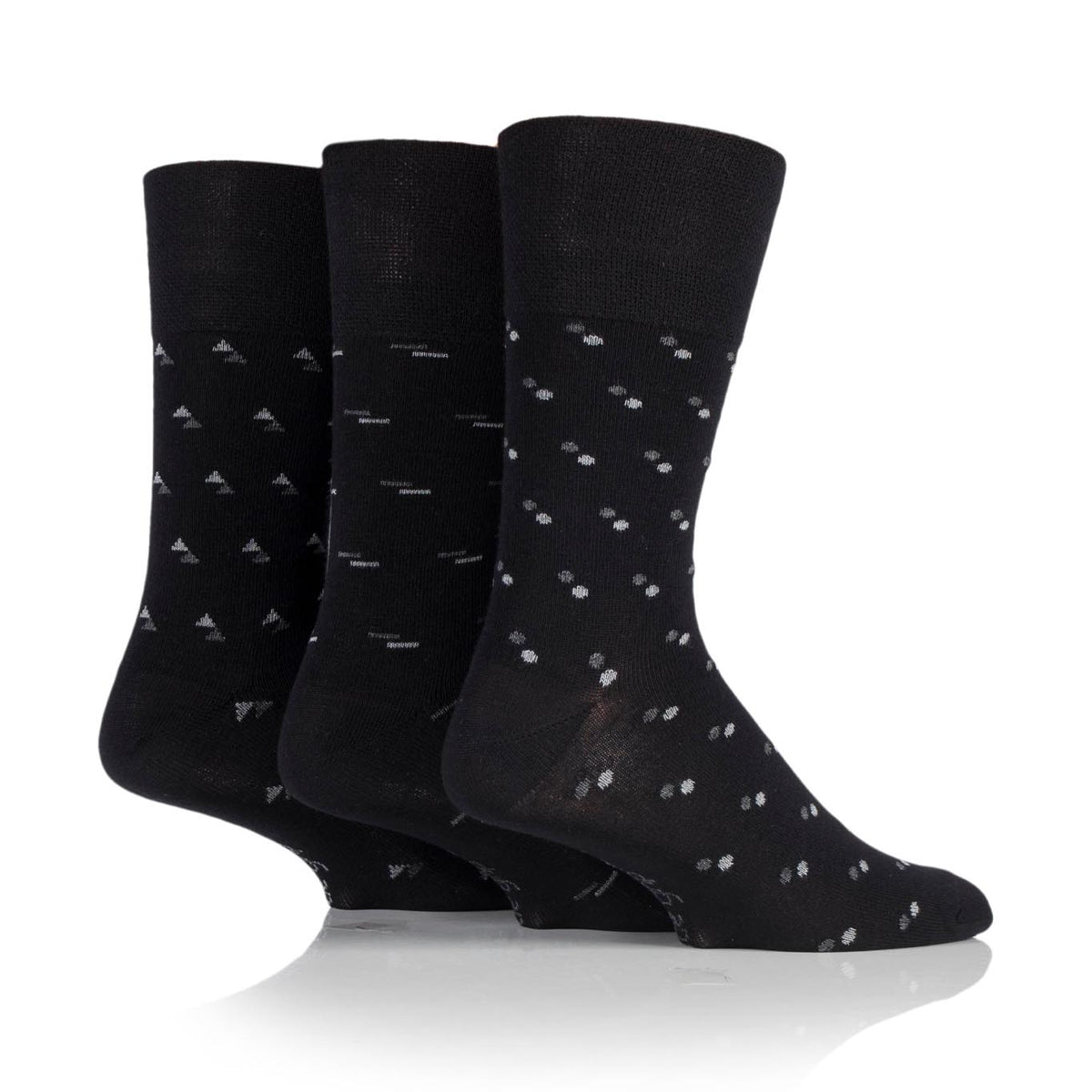 3 Pairs Men's Bamboo Socks - Suit Black