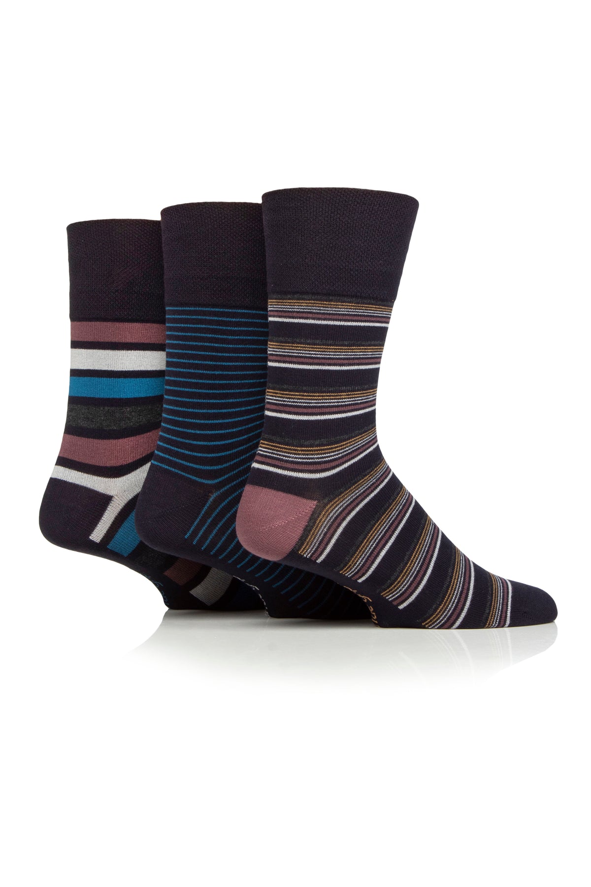 3 Paar Herren-Baumwollsocken – Modernisiertes Argyle