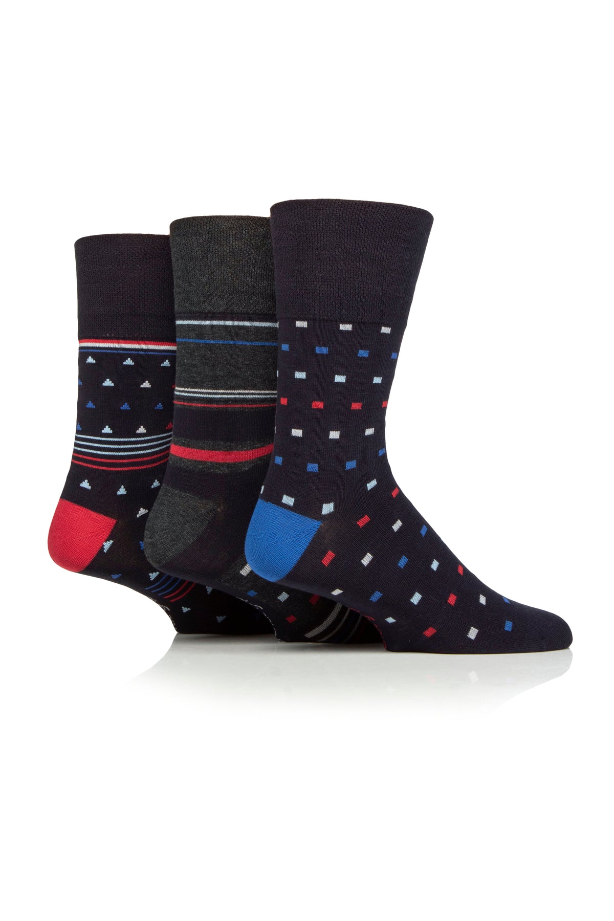 3 Pairs Men's Cotton Socks - Chilli Pepper