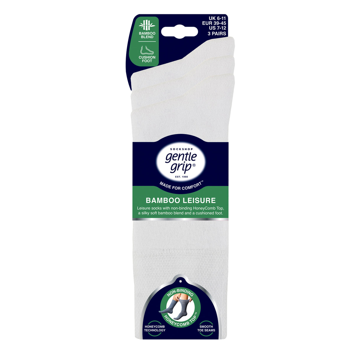 3 Paar Herren Sportsocken - Schwarz