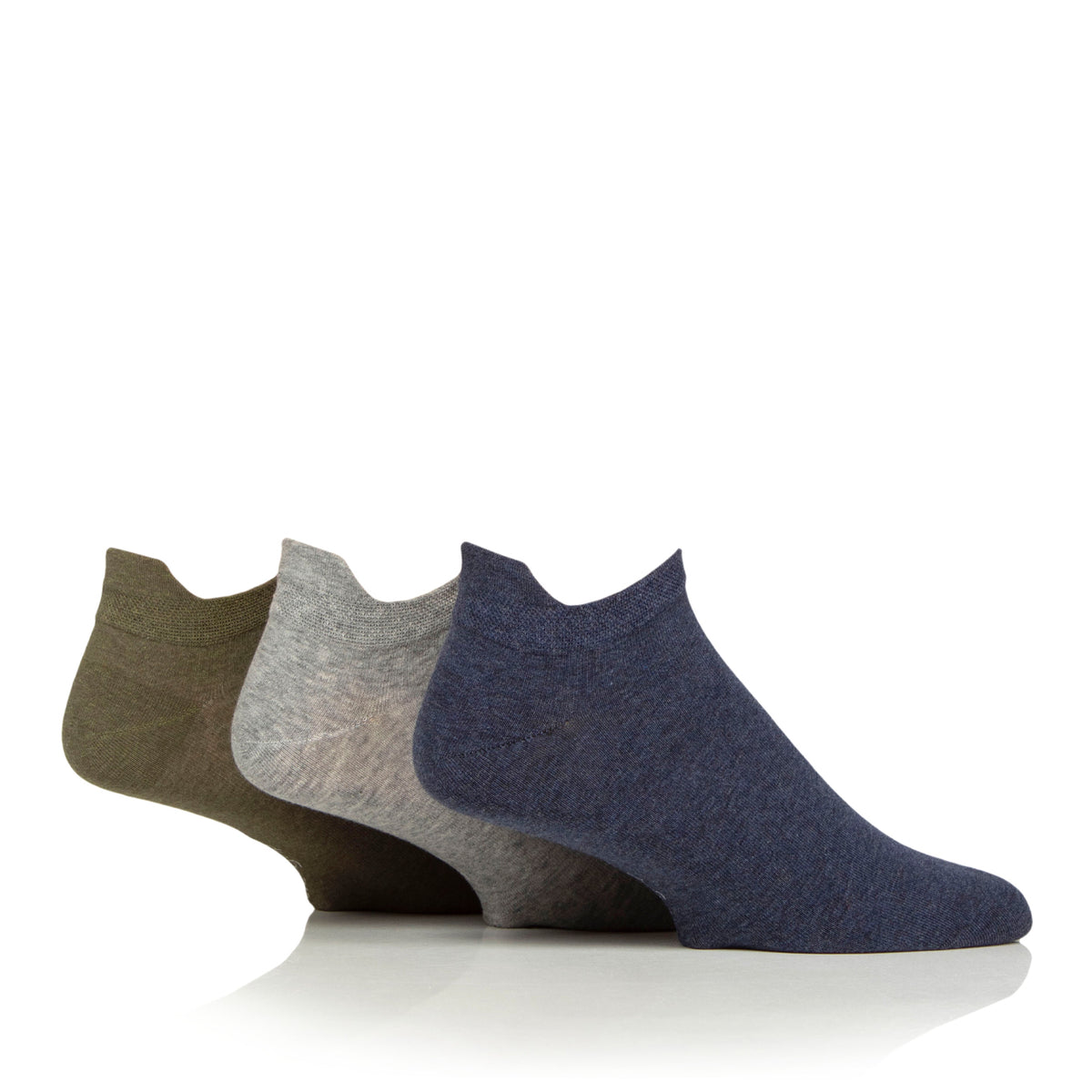 6 Paar Damen-Sneakersocken für Diabetiker - Schwarz