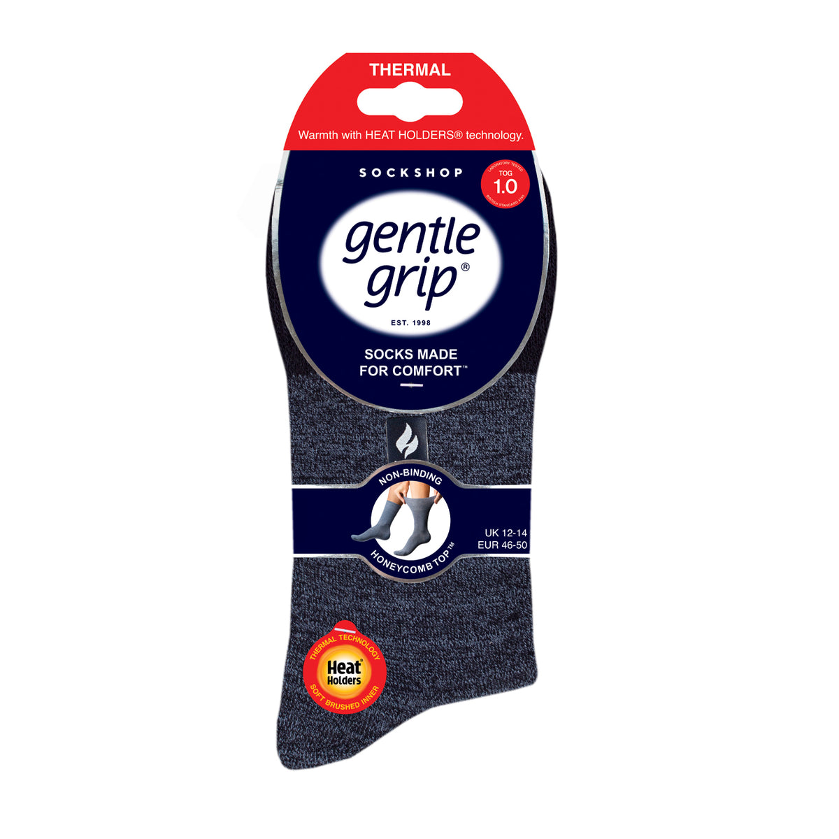 1 Paar Thermosocken für Herren – Schwarz