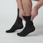 Load and play video in Gallery viewer, 3 Pairs Men&#39;s Bigfoot Cotton Socks - Plain Black
