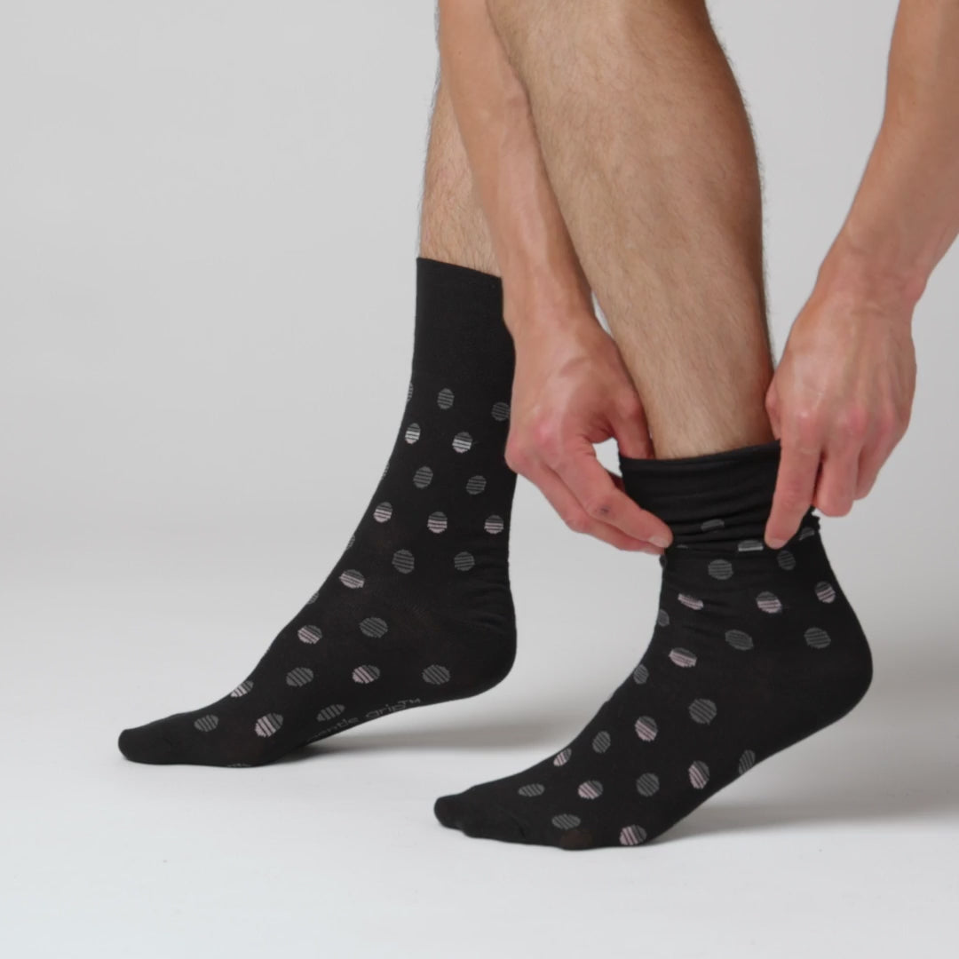 3 Paar Herren-Baumwollsocken - Polka Pop