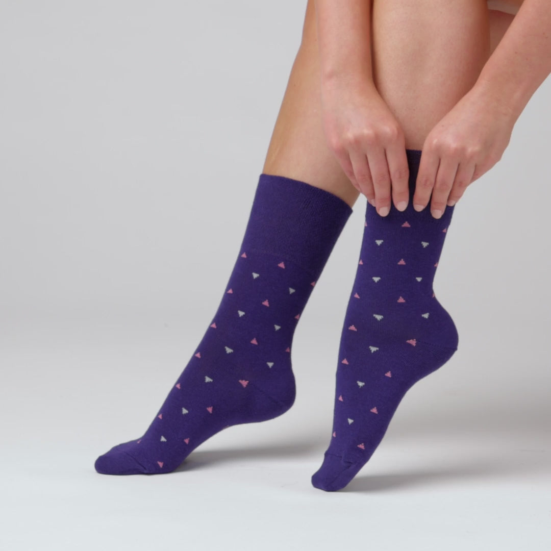 3 Paar Damen-Baumwollsocken - Bazaar