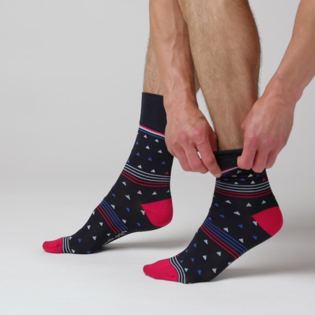 3 Pairs Men's Bamboo Socks - Chilli Pepper