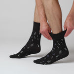Laden und Abspielen von Videos im Galerie-Viewer, 3 Paar Herren-Baumwollsocken – Musiknoten
