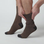 Load and play video in Gallery viewer, 3 Pairs Men&#39;s Apex Cotton Socks - Brown
