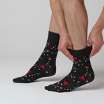 Load and play video in Gallery viewer, 3 Pairs Men&#39;s Cotton Socks - Astronomy
