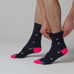 Laden und Abspielen von Videos im Galerie-Viewer, 3 Paar Herren-Baumwollsocken - Nautisch
