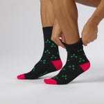 Load and play video in Gallery viewer, 3 Pairs Men's Fun Feet Christmas Socks - Bamboo Festive
