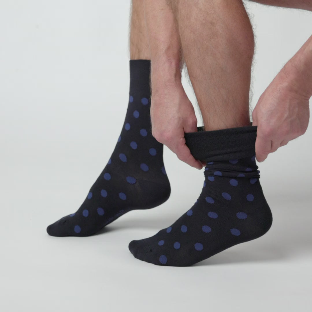 3 Pairs Men's Bamboo Socks - Navy Eclipse