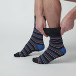 Load and play video in Gallery viewer, 3 Pairs Men&#39;s Bamboo Socks - Sailor Stripe
