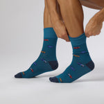 Laden und Abspielen von Videos im Galerie-Viewer, 3 Paar Fun Feet Baumwollsocken für Herren – Fahrzeuge
