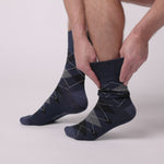 Load and play video in Gallery viewer, 3 Pairs Men&#39;s Argyle Cotton Socks - Leven Black Mix
