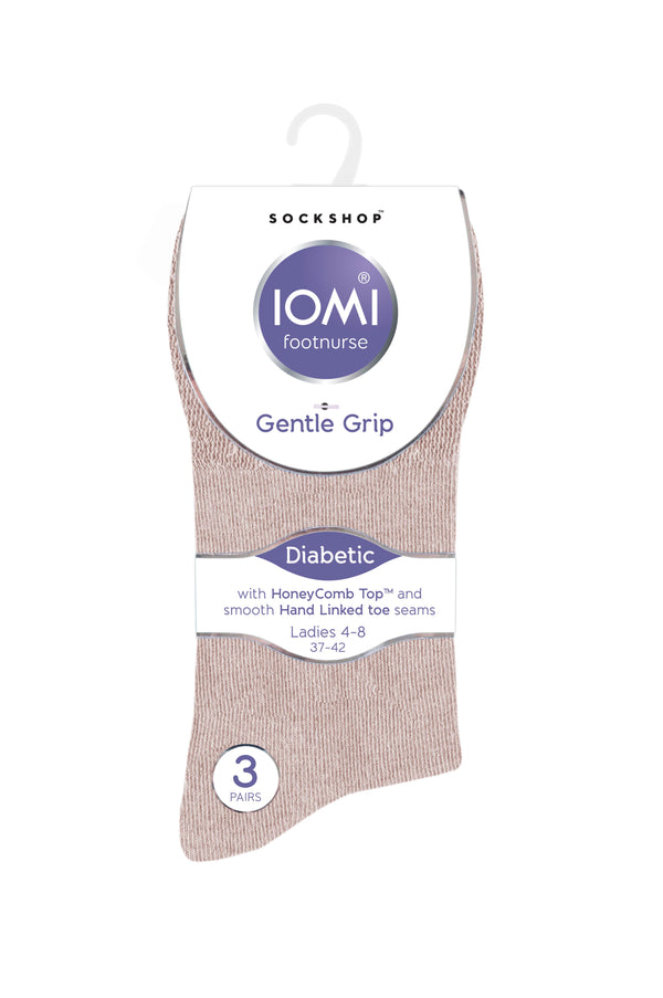6 Paar Diabetikersocken für Damen - Naturmix