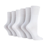 Lade das Bild in den Galerie-Viewer, 6 Paar Diabetikersocken für Damen - Weiß

